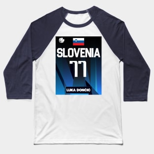 Luka Doncic 2021 Slovenia Jersey Fan Design Baseball T-Shirt